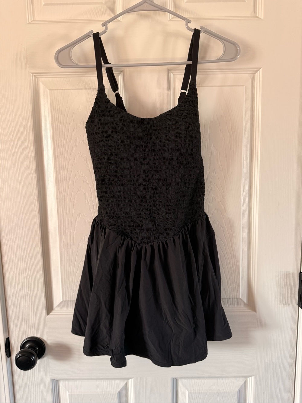 Women's Drop Waist Smocked Active Dress - JoyLab-Black S - Picture 2 of 3